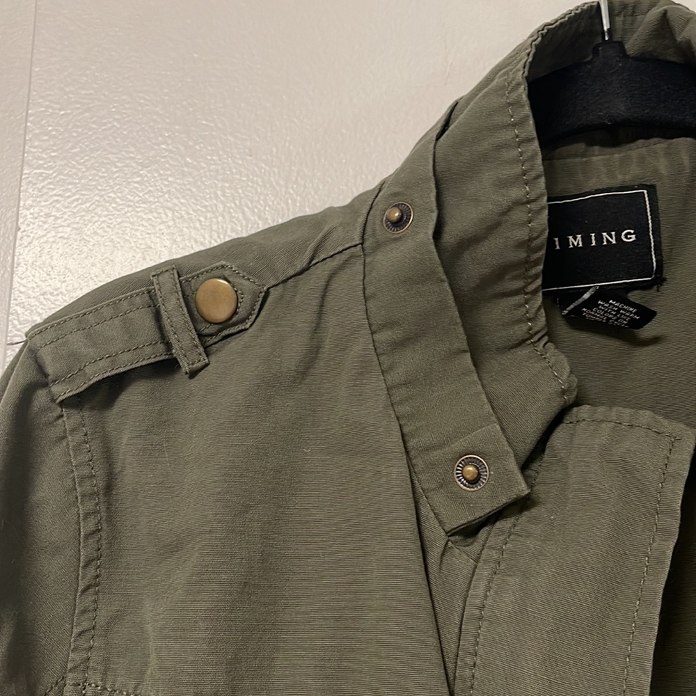 Timing Olive Green Utility Jacket - image 4